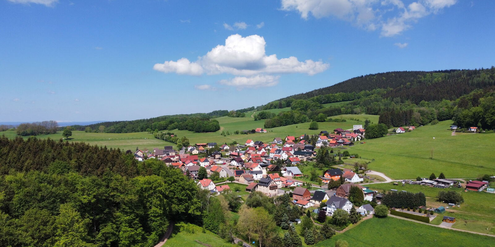 Blick auf Laudenbach, Stadt Brotterode-Trusetal