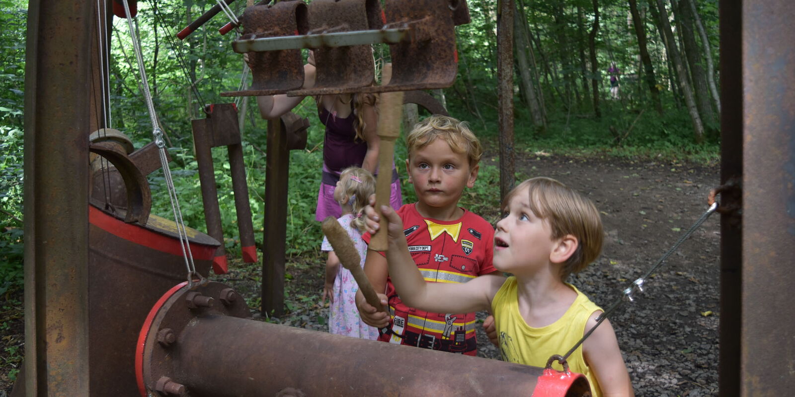 Klangpfad mit Kindern