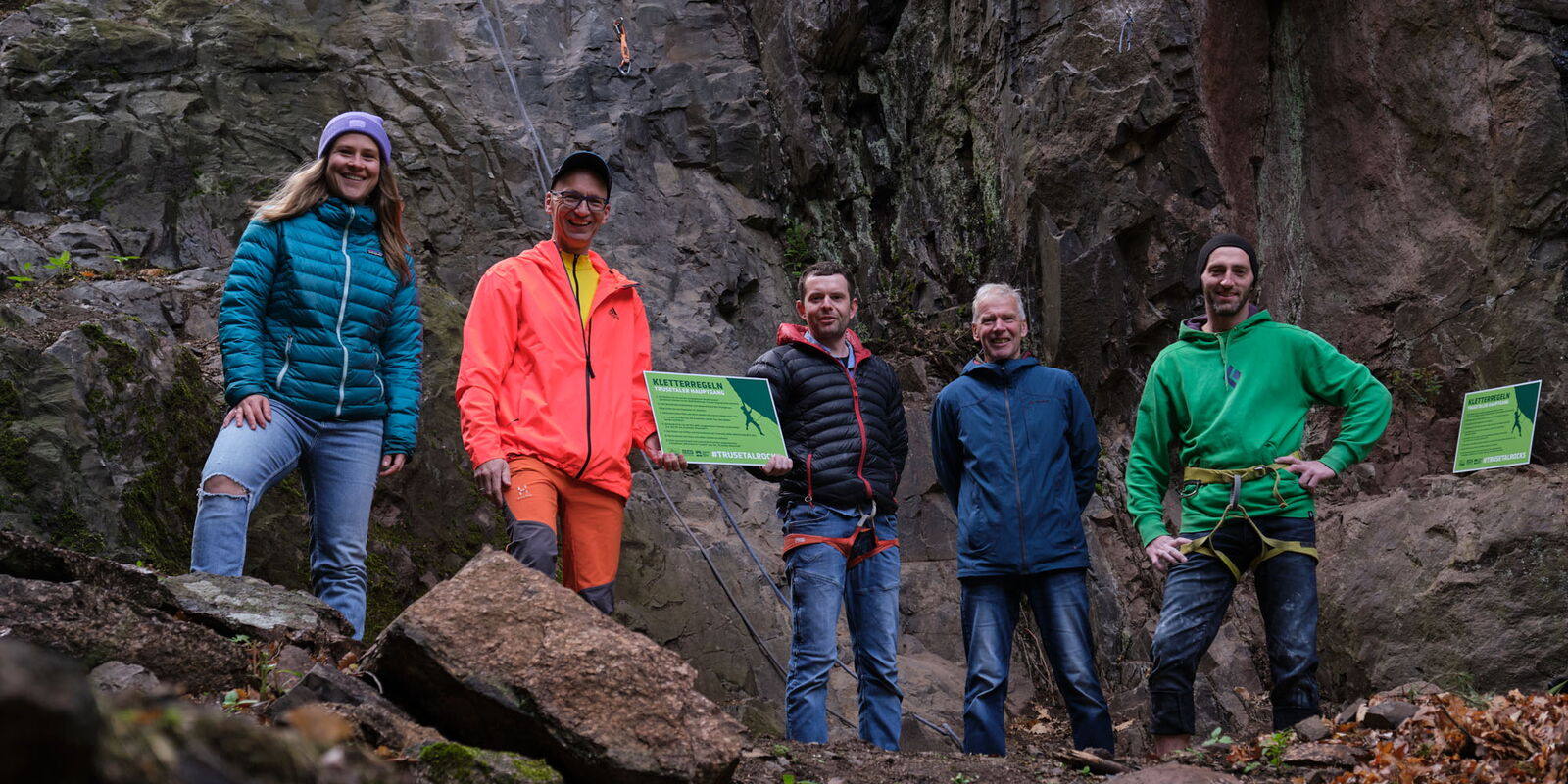 Vorstellung des neuen Thüringer Klettergebietes "Trusetaler Hauptgang" im Thüringer Wald